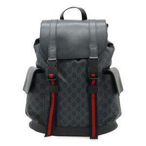 Gucci GG Supreme Sherry Backpack leather Black